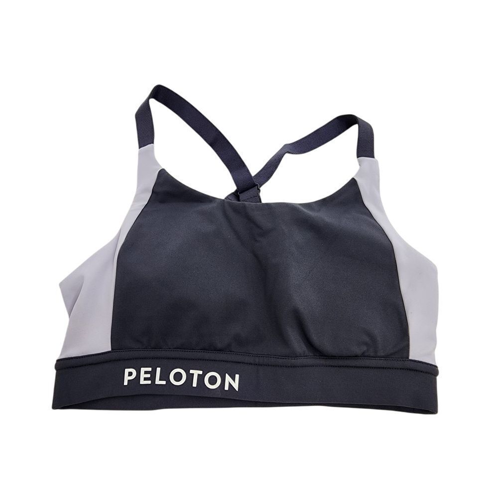 Peloton Sports Bra Women's‎ XS Biking Workout Running Grey Purple Top